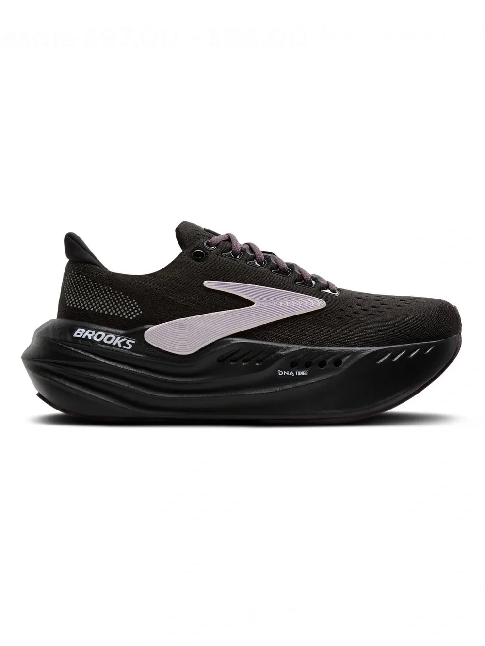 Brooks Glycerin Max Women’s Black Running Shoe with Light Pink Logo